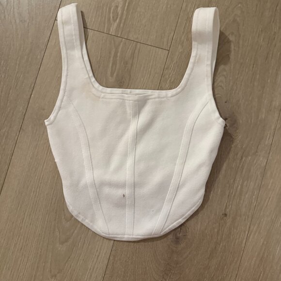 Aritzia ( Babaton ) Sculpt Knit Corset Cropped Tank - Picture 1 of 1